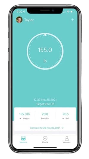 Fitdays Health app for Oxiline smart scale